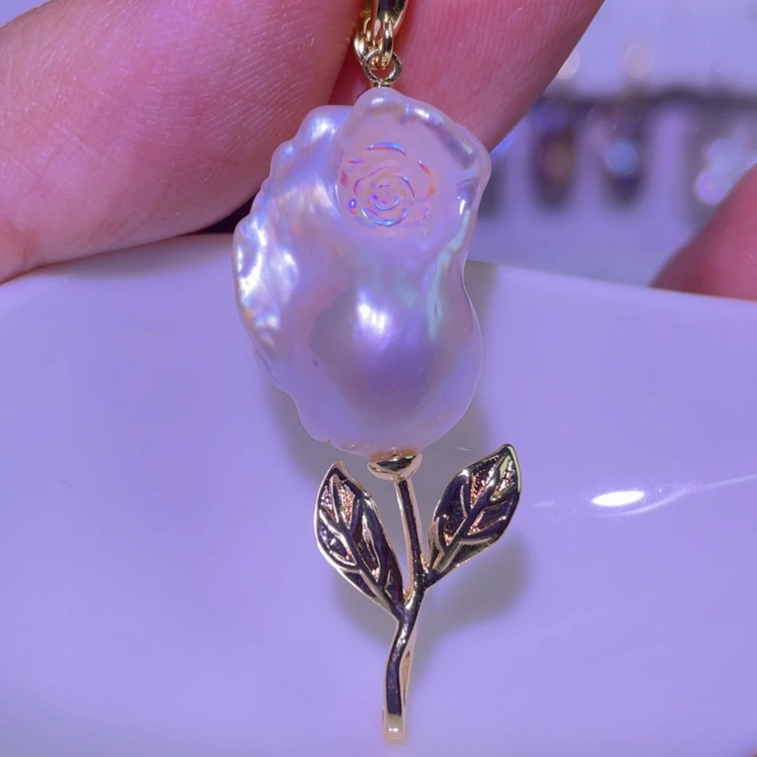 天然淡水珍珠吊坠未镶嵌淡水珍珠