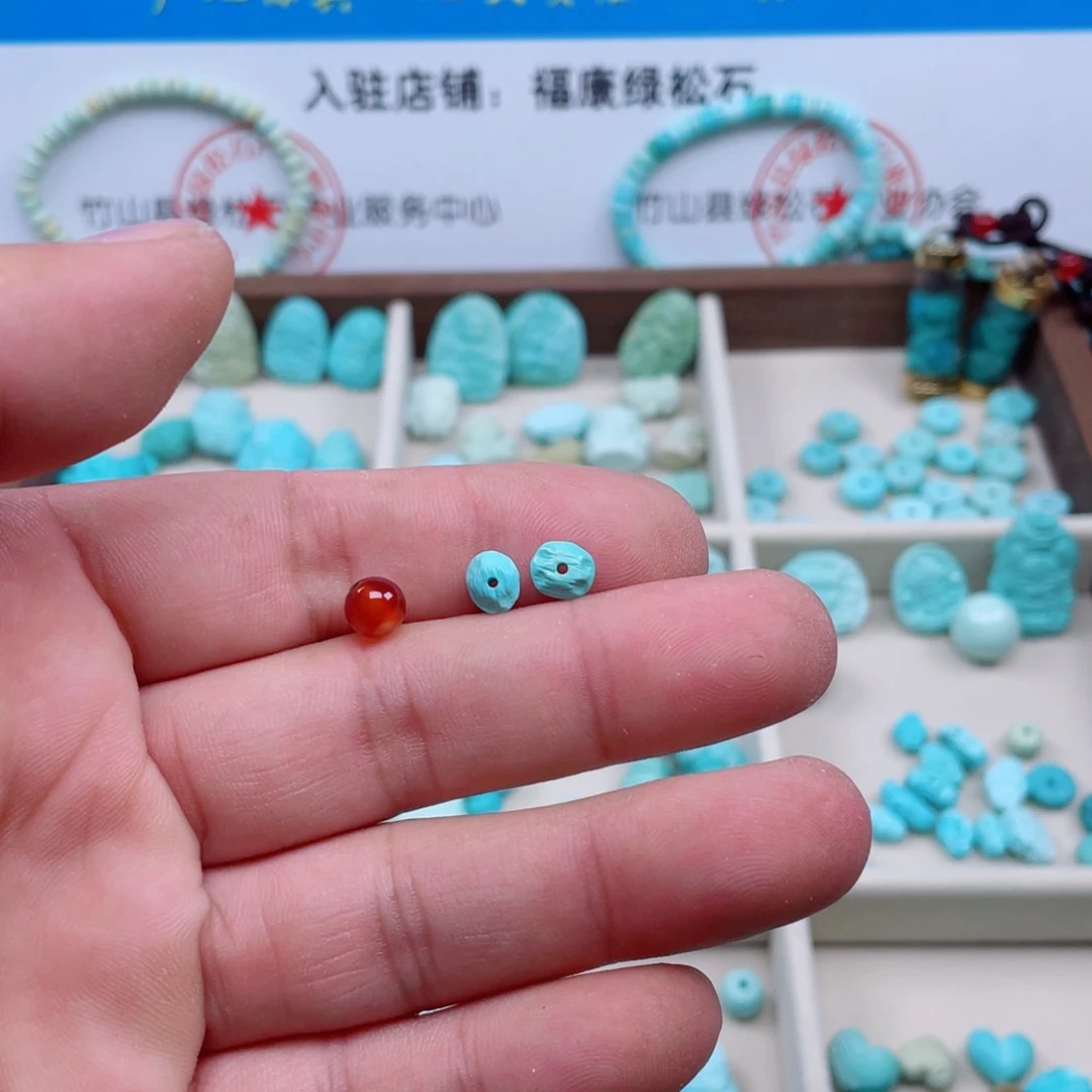 南红玛瑙合金颈饰065