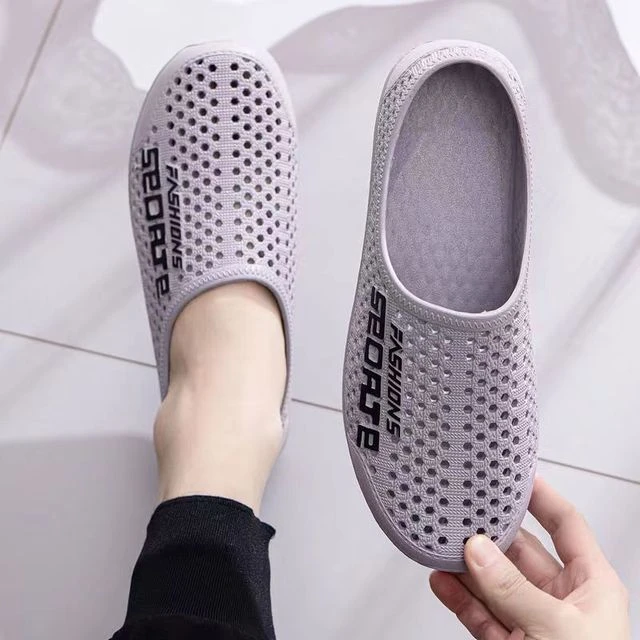 新款洞洞鞋男夏季防滑防臭耐磨透气潮流休闲外出居家运动沙滩凉鞋