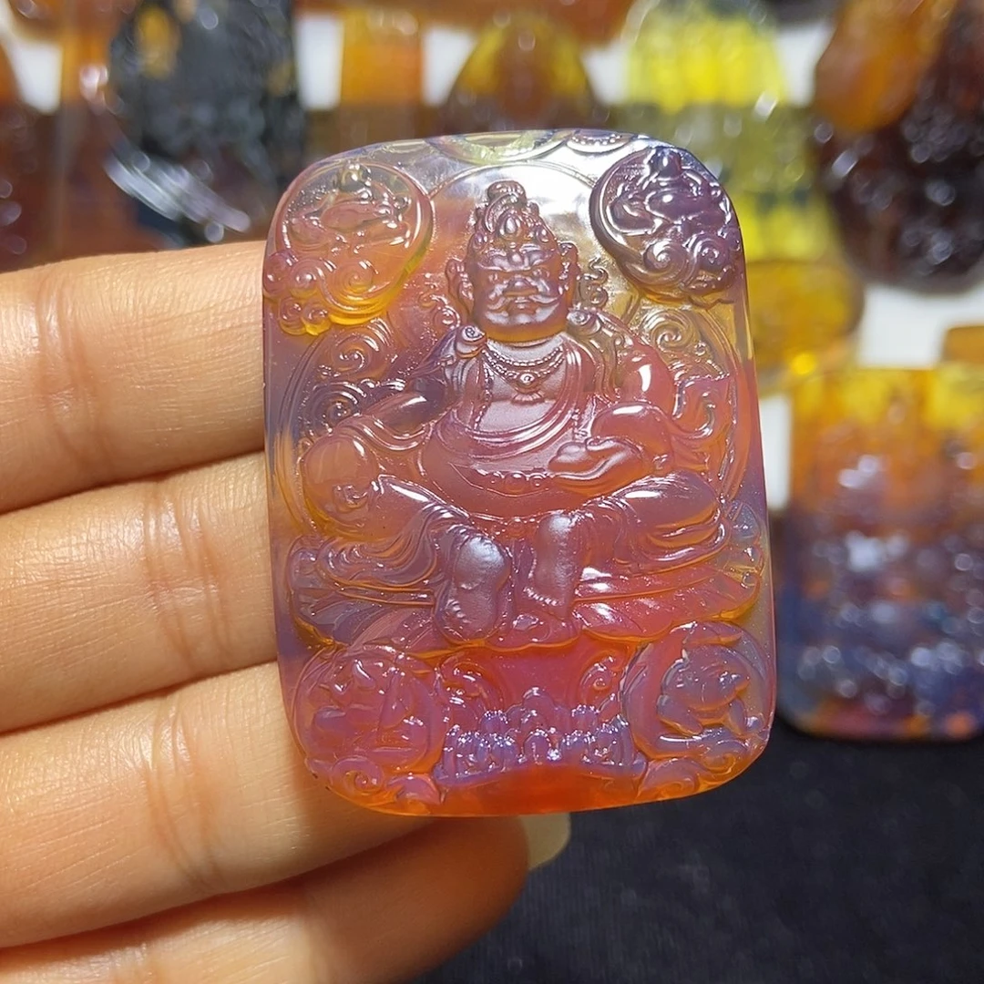 琥珀未镶嵌颈饰缅甸天然琥珀吊坠