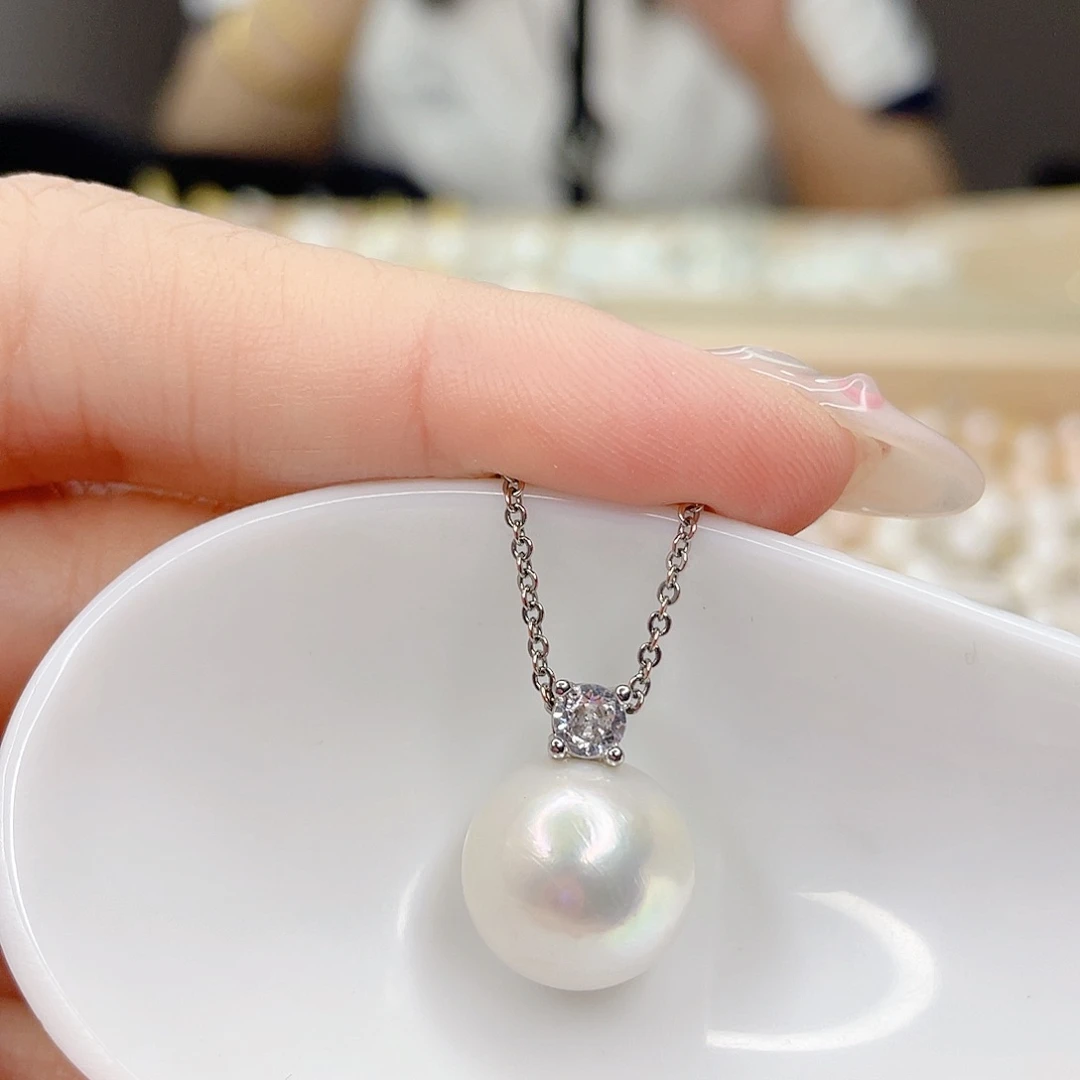 淡水珍珠未镶嵌吊坠(赠链)