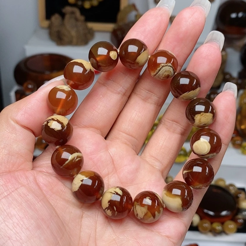【闪购商品】手串琥珀未镶嵌溶洞手串
