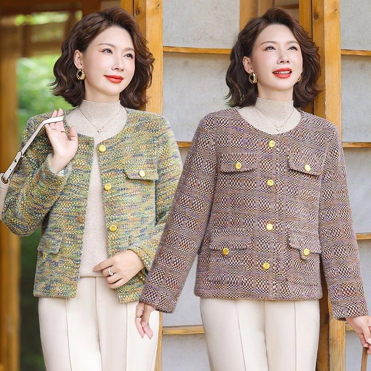 2025新款短款冬季气质香风显瘦高级洋气外套名媛小个子上衣小香风