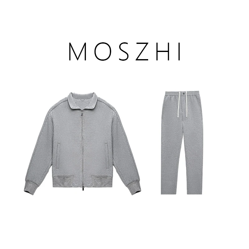 立领长袖春秋休闲运动夹克套装长裤常规款休闲秋冬