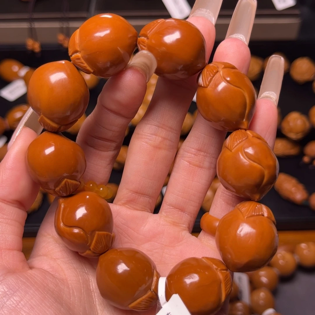 橄榄核手串2.0健康长寿桃子