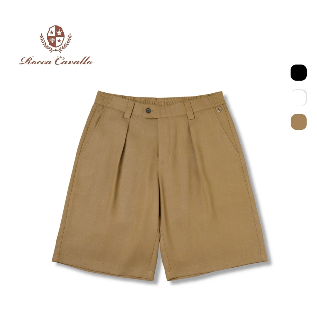 <慵懒老钱> 男士夏季新款亚麻 透气舒适时尚百搭简约休闲短裤7018