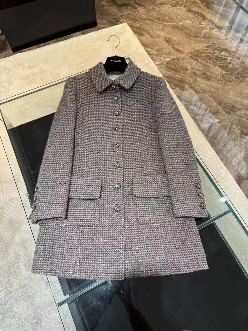 WW2024新款女士时尚中长款秋冬外套