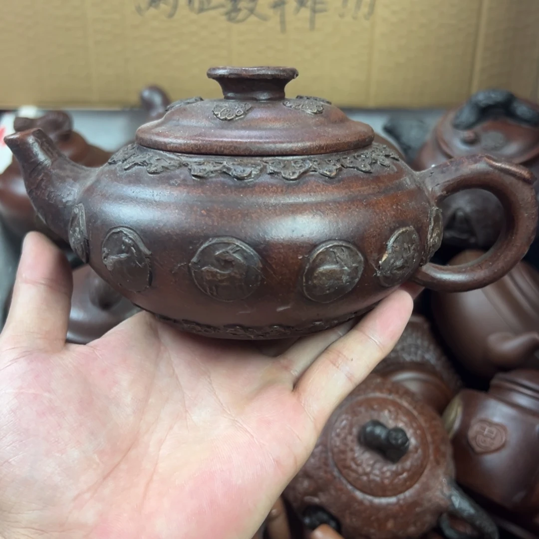 紫砂茶壶宜兴原矿紫砂壶450毫升容量