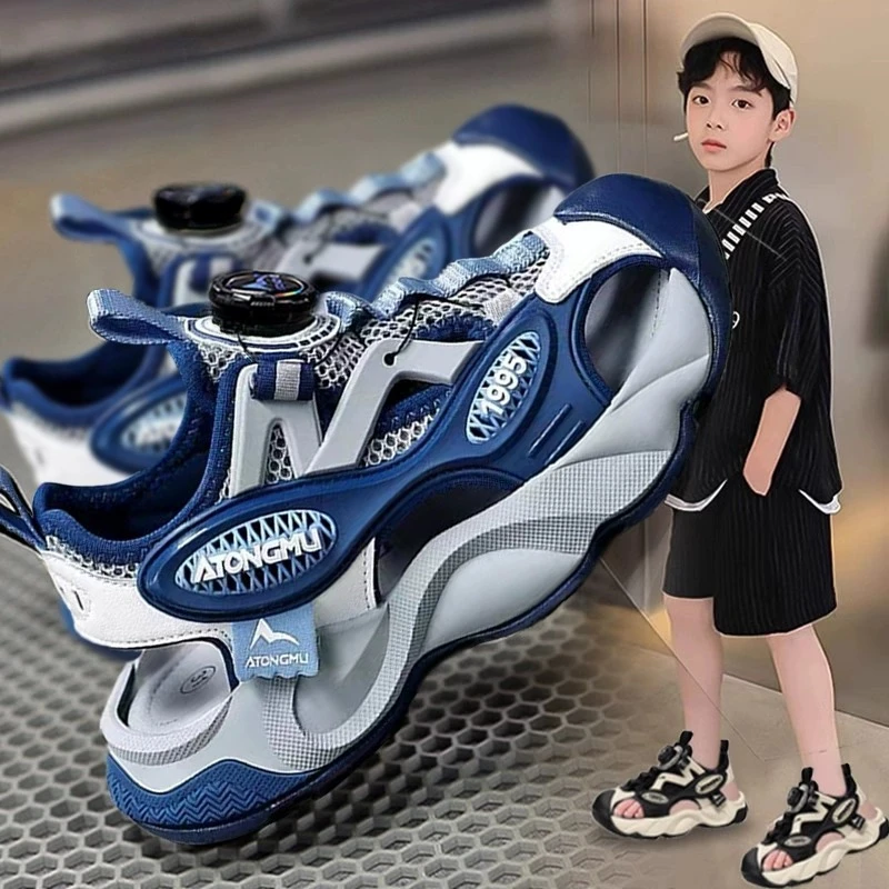 ABC 断码男童凉鞋2025夏季新款包头儿童运动沙滩鞋中大童软底防滑