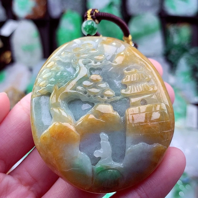 【闪购商品】翡翠颈饰未镶嵌随*挂件