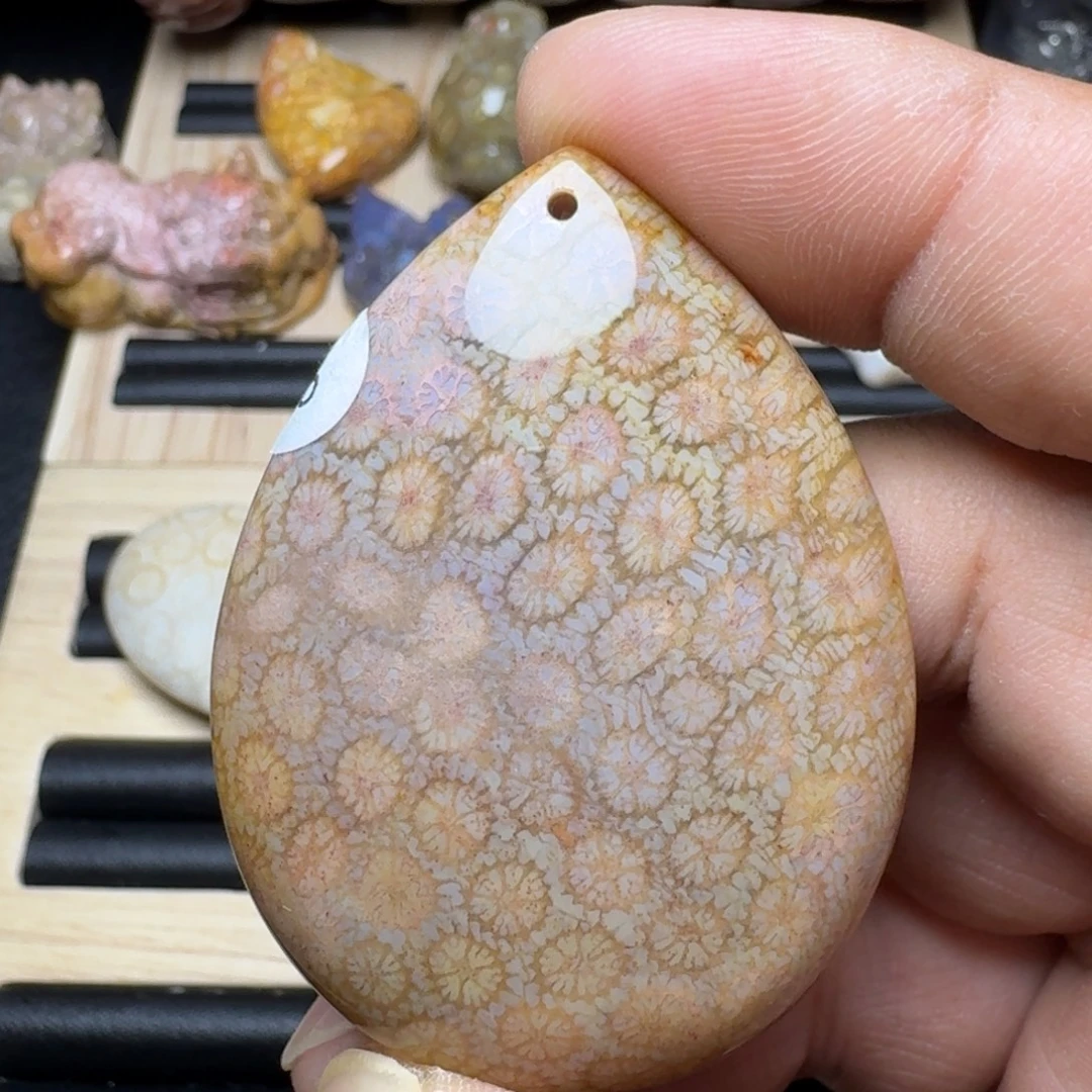 未镶嵌纯天然色有机玉石保真色硅化玉