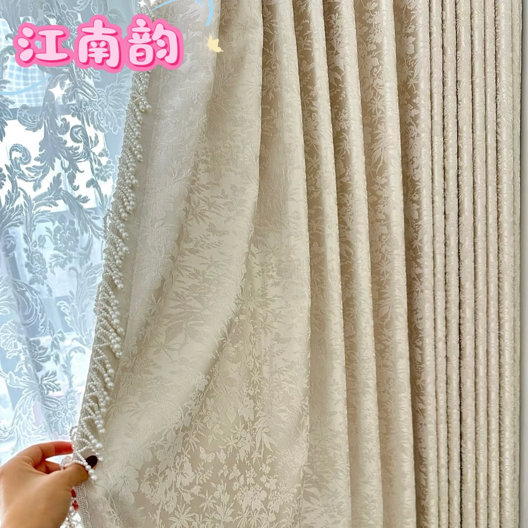《江南韵》  高精密3D浮雕窗帘 定制商品定金