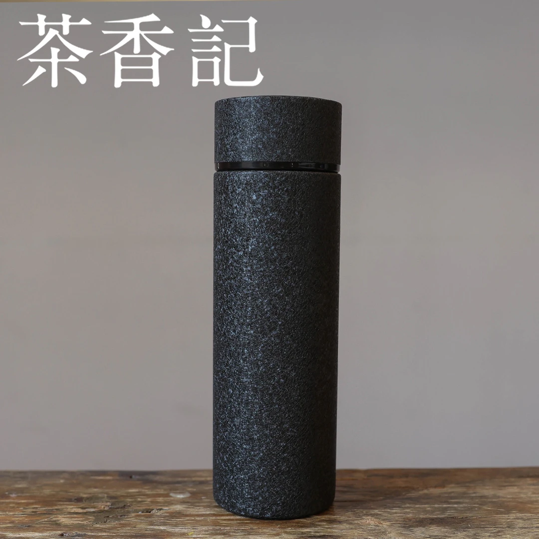 茶香记 智能显温420ml纯钛保温杯纯钛材质打造轻巧便携保温好温显