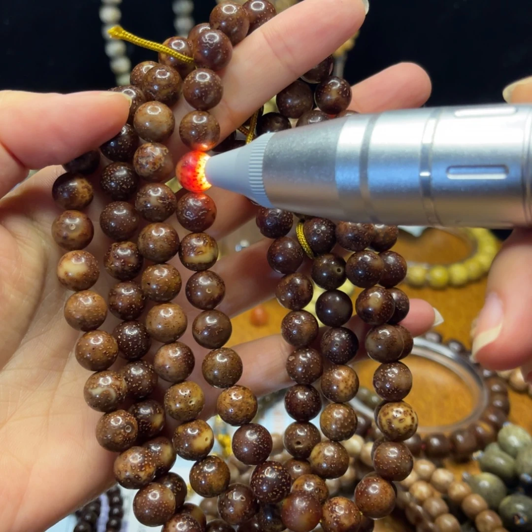 星月菩提吊坠黑金108圆