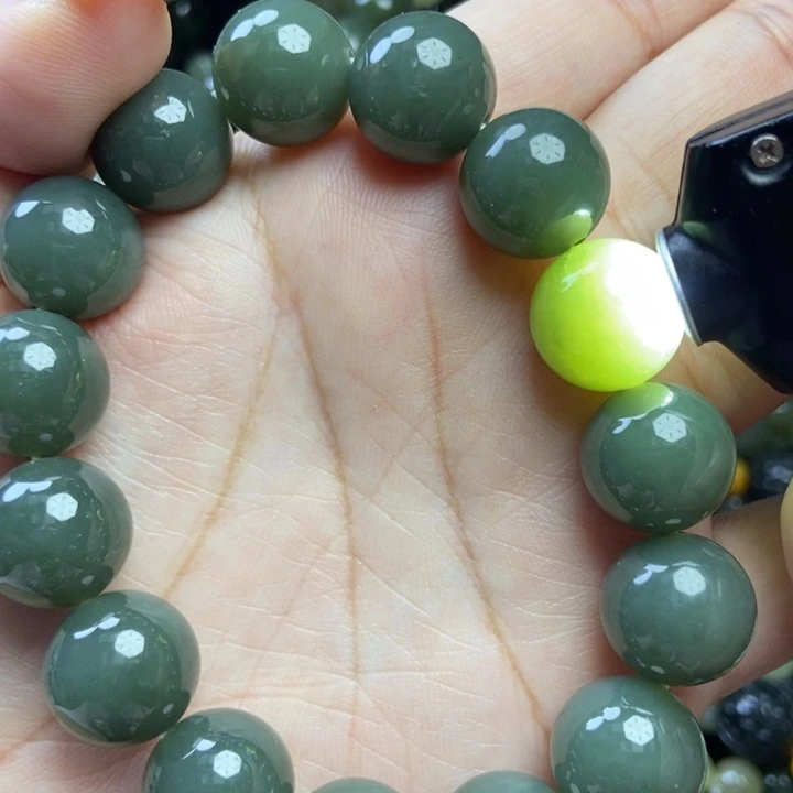 和田玉未镶嵌手链卡14