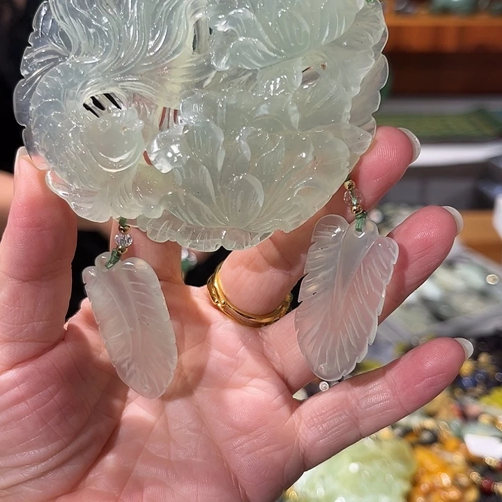 未镶嵌岫玉毛衣链