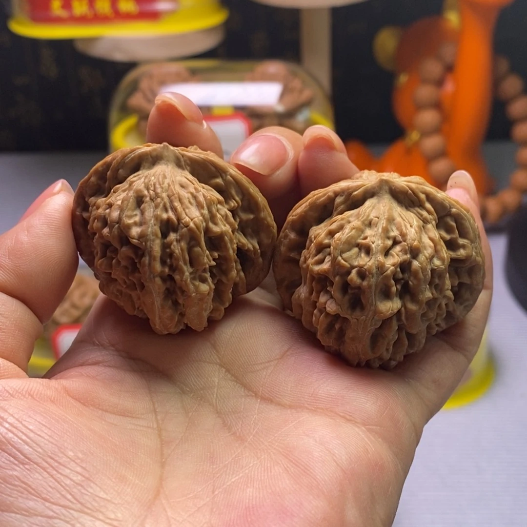 把件文玩核桃08四座楼43尺全品