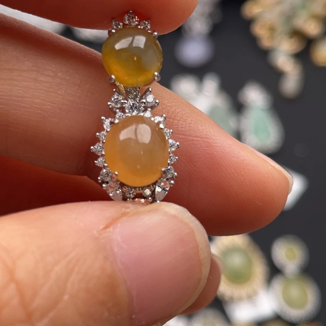 ****.翡翠银S925镶嵌吊坠(不含链)