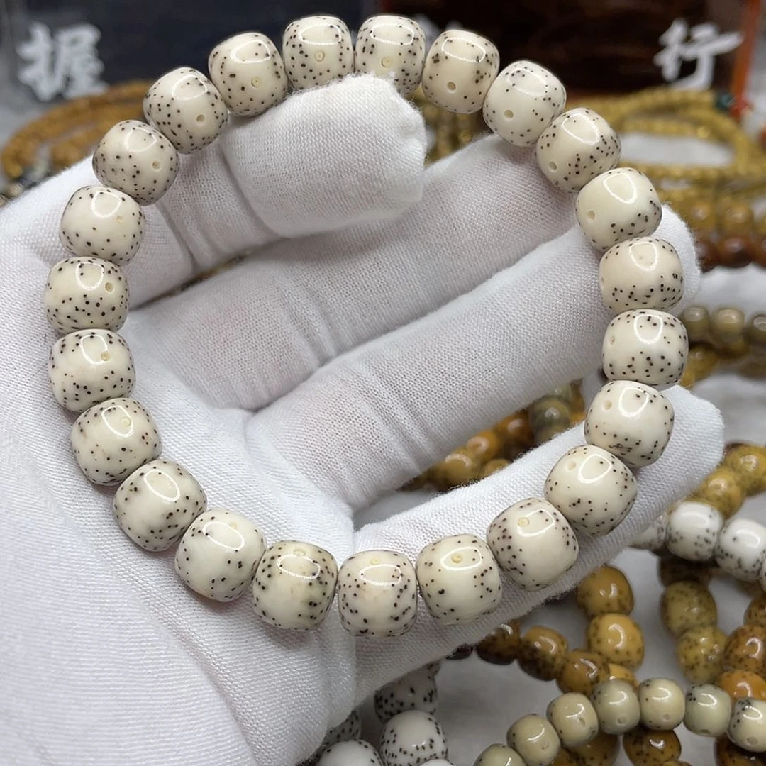 手串星月菩提SS双金款10➕骨瓷白