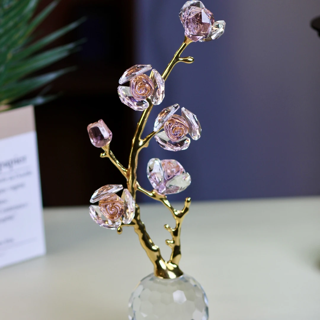 新款玫瑰创意家居摆件好运莲莲礼品摆