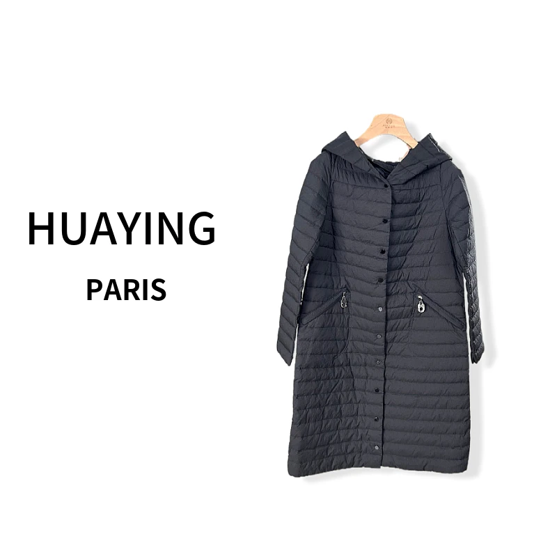 【花楹】90%长款百搭时尚羽绒服8051