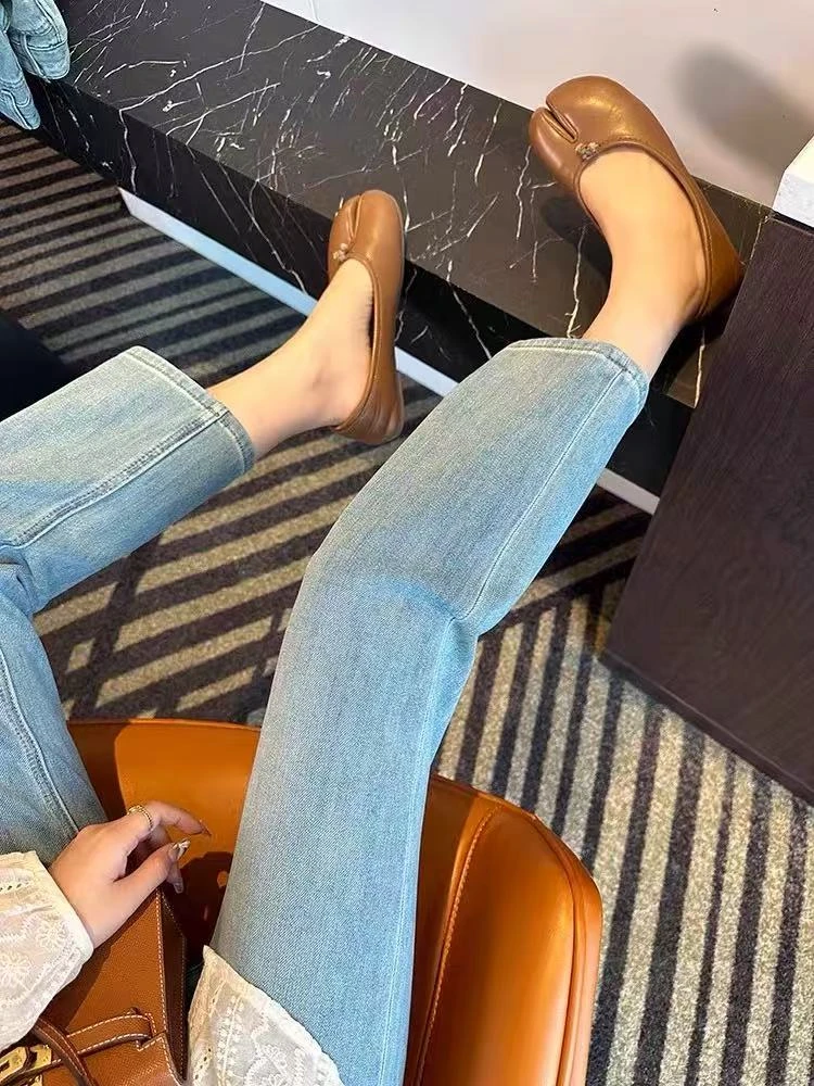 高腰直筒牛仔裤女春季2025新款胖妹mm梨形显瘦九分烟管裤百搭韩版