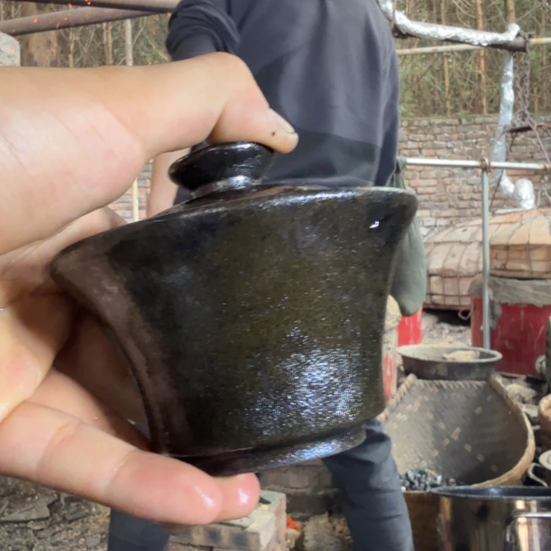 全手工制作精品马蹄盖碗