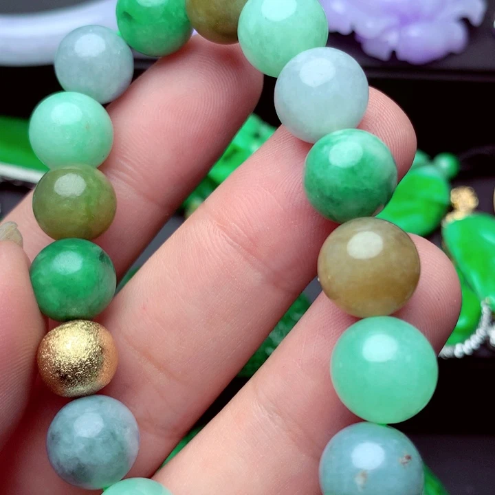 翡翠未镶嵌手链手串