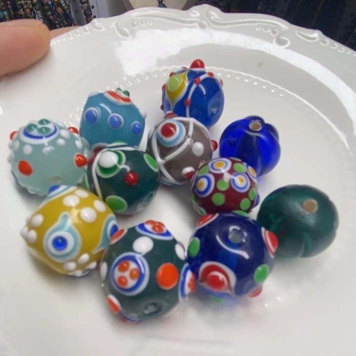 颈饰琉璃蜻蜓眼 琉璃