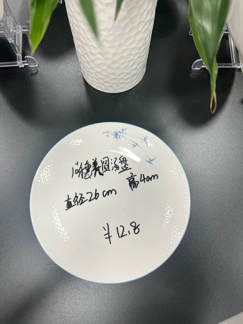 A006 10寸穗美圆汤盘 简约大气冷热通用 拍一发十