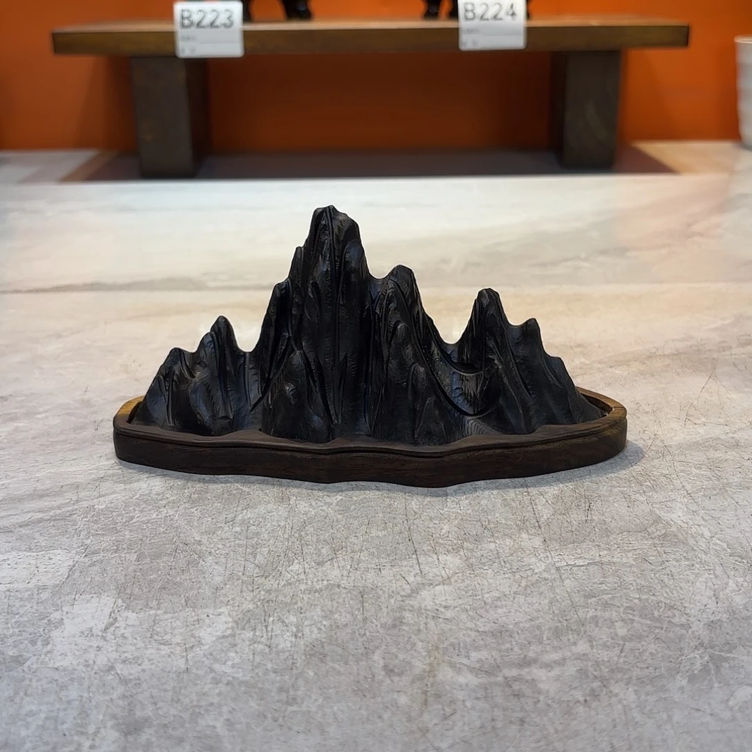 茶宠石****）灵璧石奇石摆件