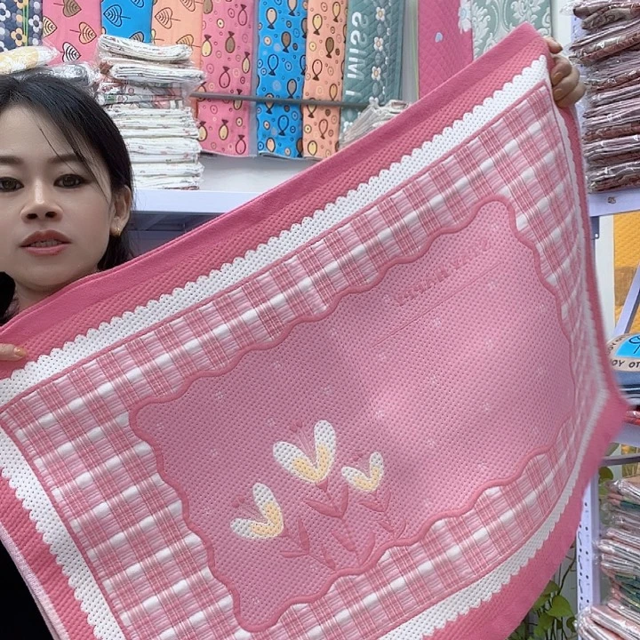 棉粉色三朵花纯棉