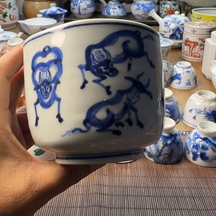 青花瓷器杯子茶具