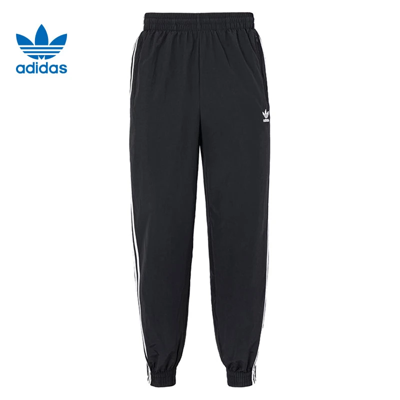 Adidas阿迪达斯三叶草男子运动休闲透气舒适宽松梭织束脚裤KB2465