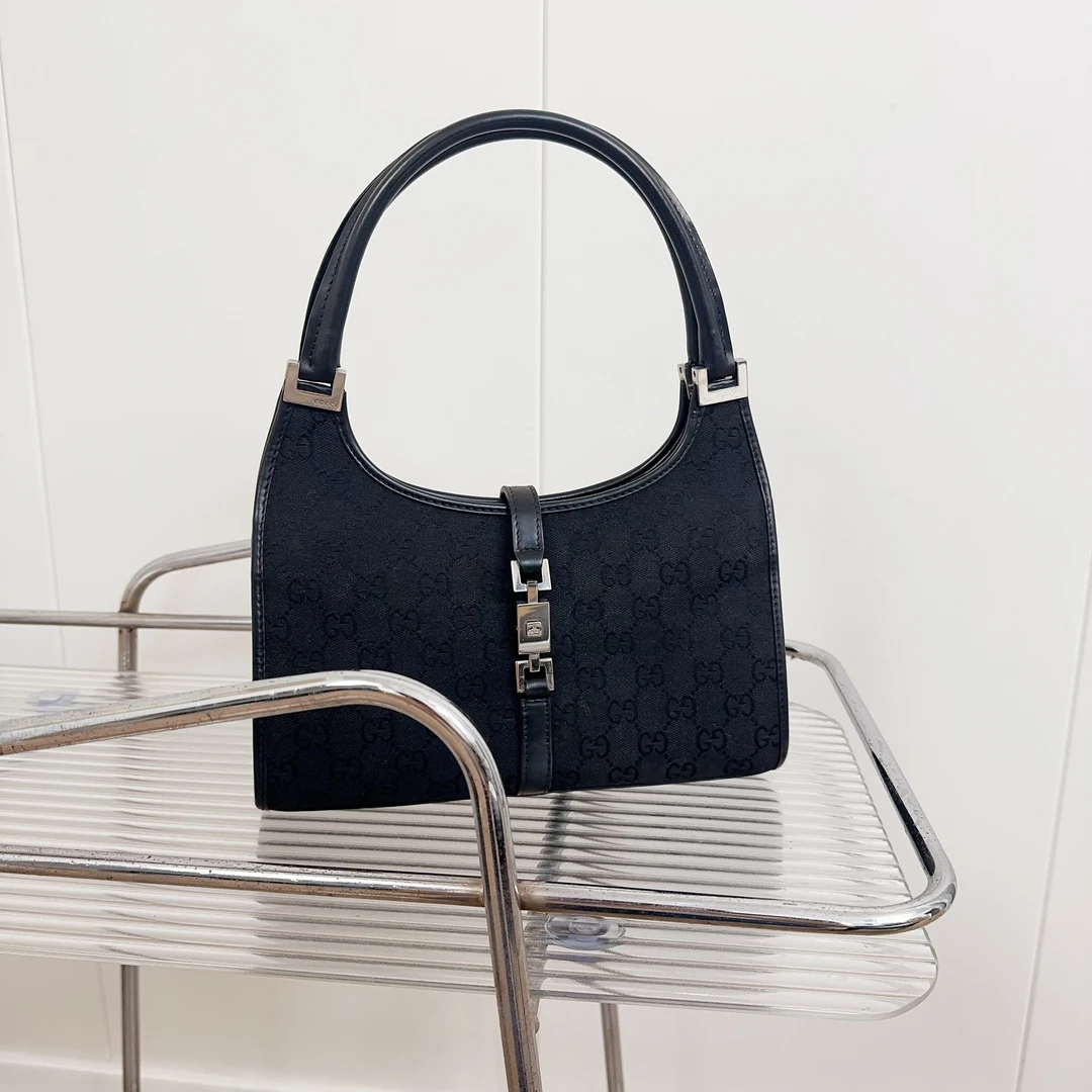 95新 GUCCI/古驰 gucci1961黑老花腋下包93622094