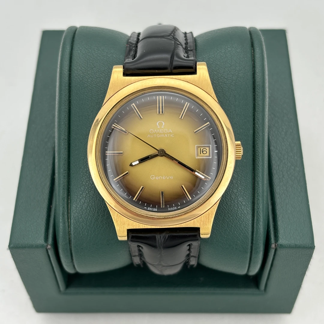 95新 Omega/欧米茄 表径36.5 日内瓦尊达中古金色经典名表 M1518