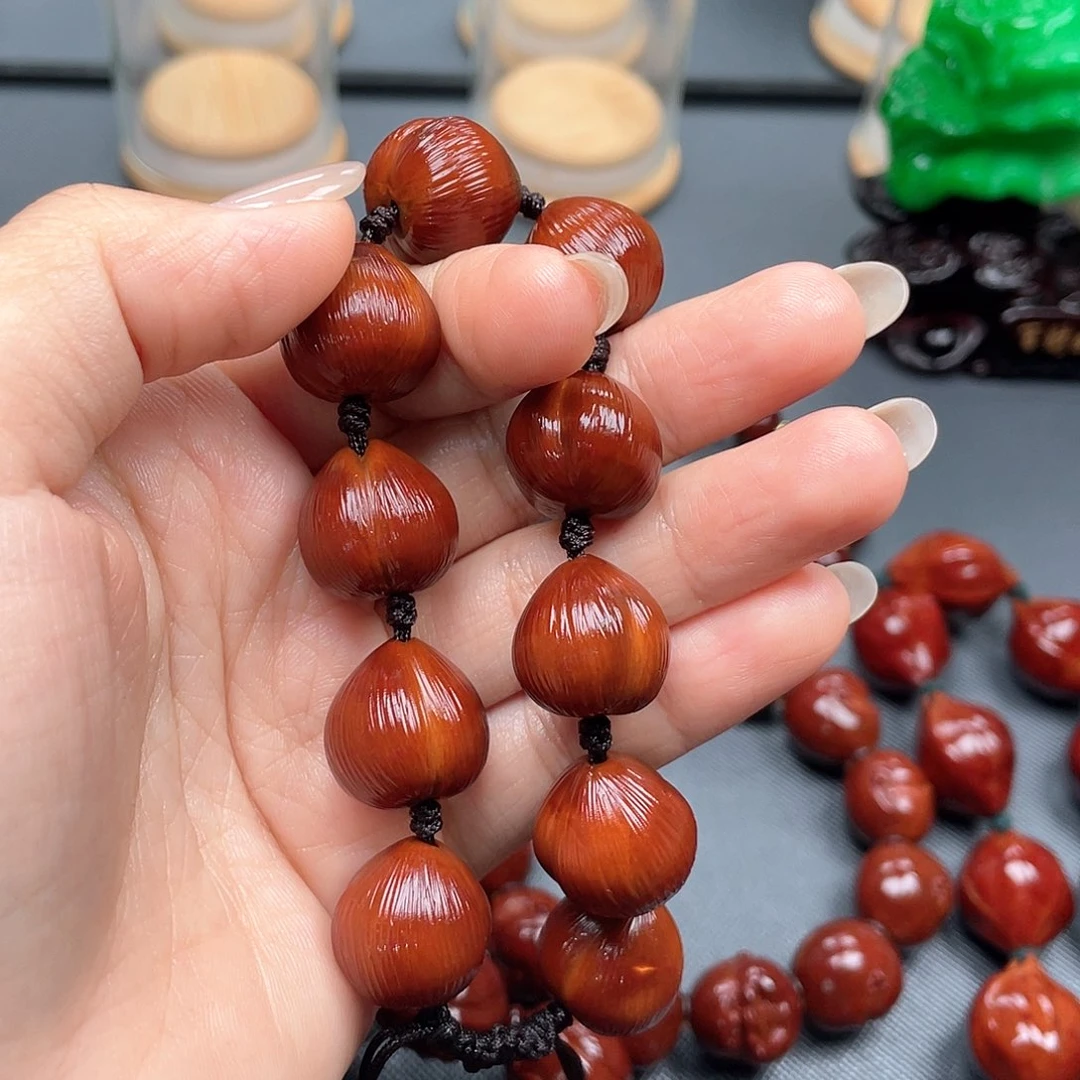 2***7橄榄核手串寿桃手串