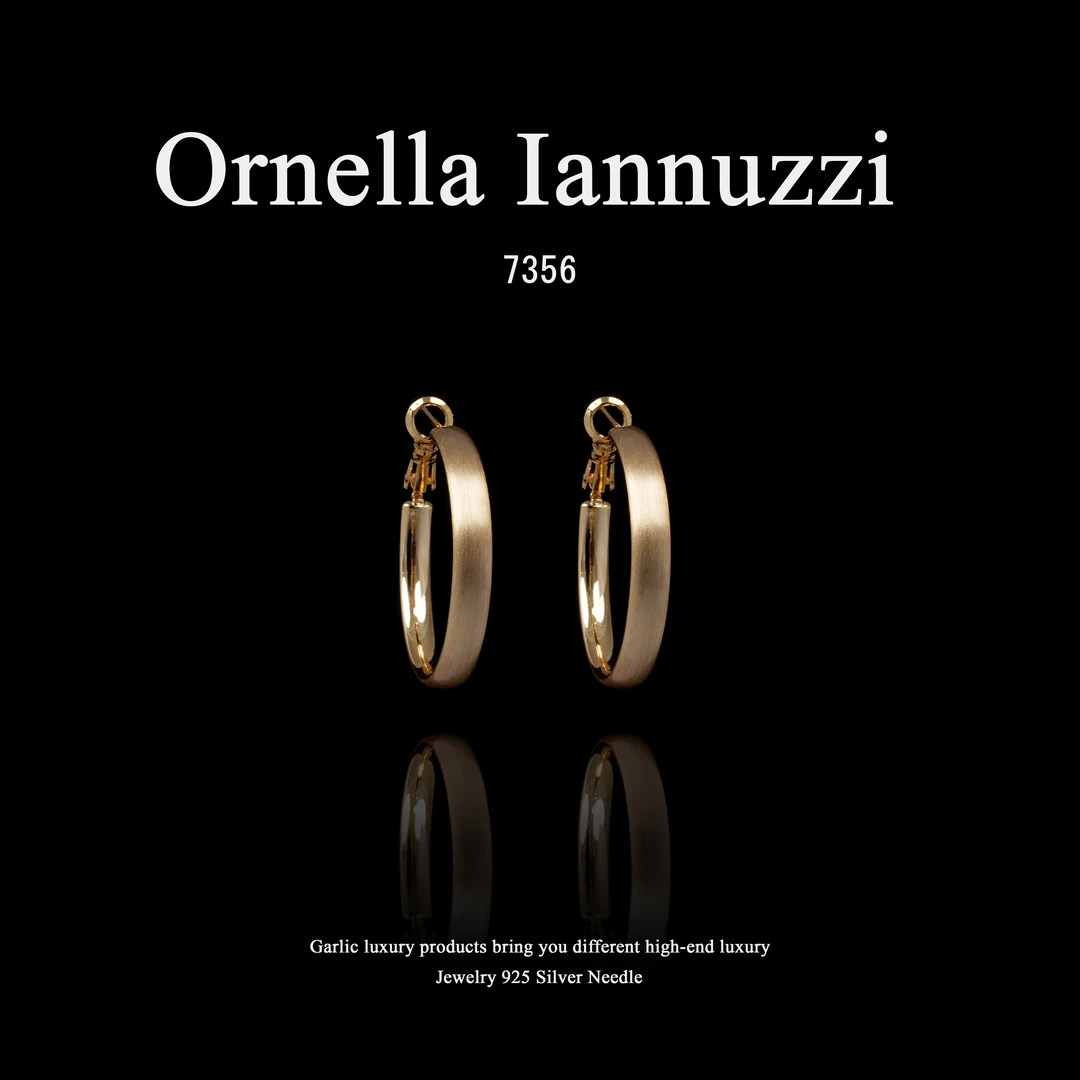 镀K金  Ornella Iannuzzi耳饰~7356