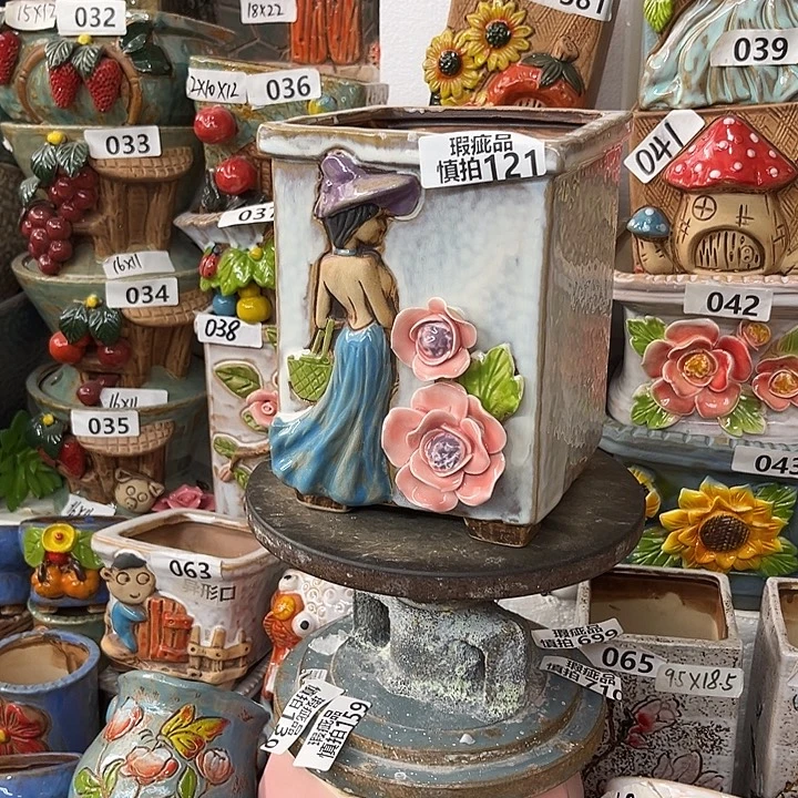 粗陶材质多肉花盆121