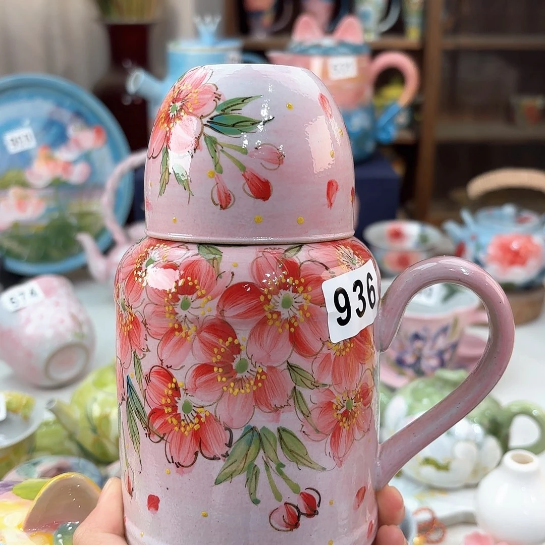 景德镇手绘高温釉下彩陶瓷茶具