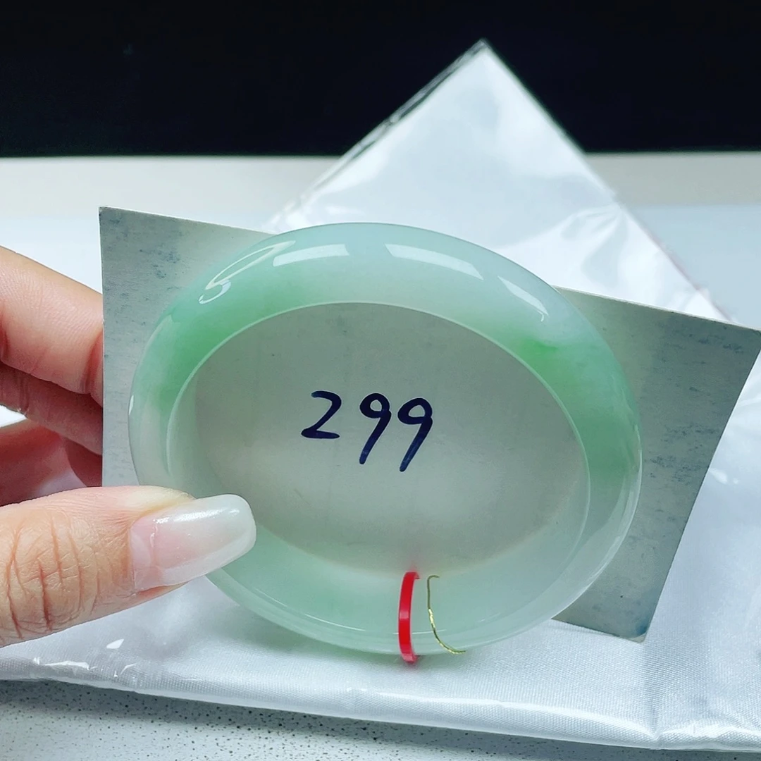 翡翠未镶嵌手镯 正圈57+