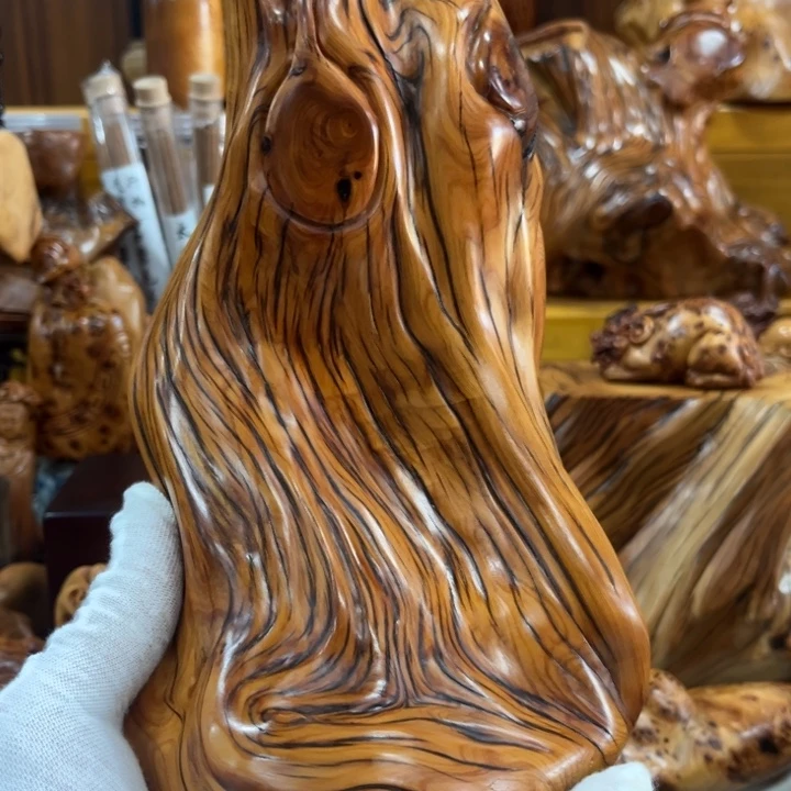 大***简柏木（崖柏）太行崖柏虎皮花瓶