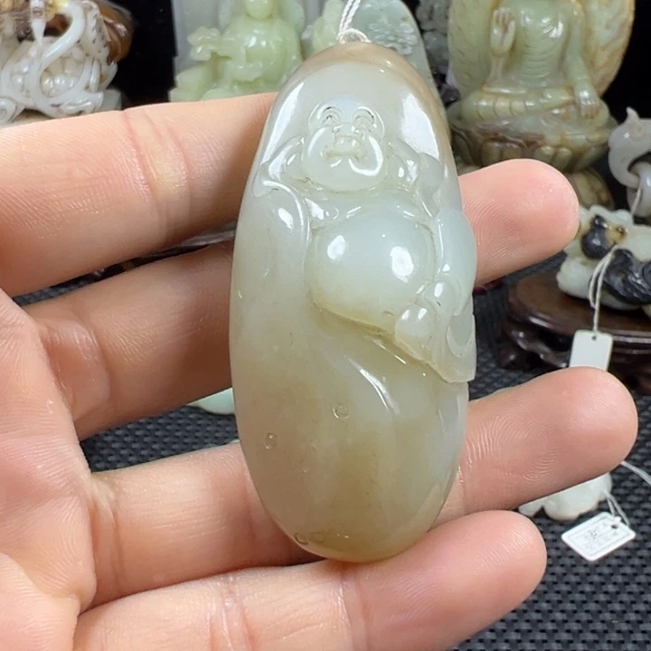 和田玉未镶嵌挂件