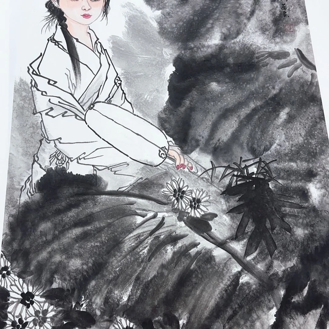 国画国画作品多次