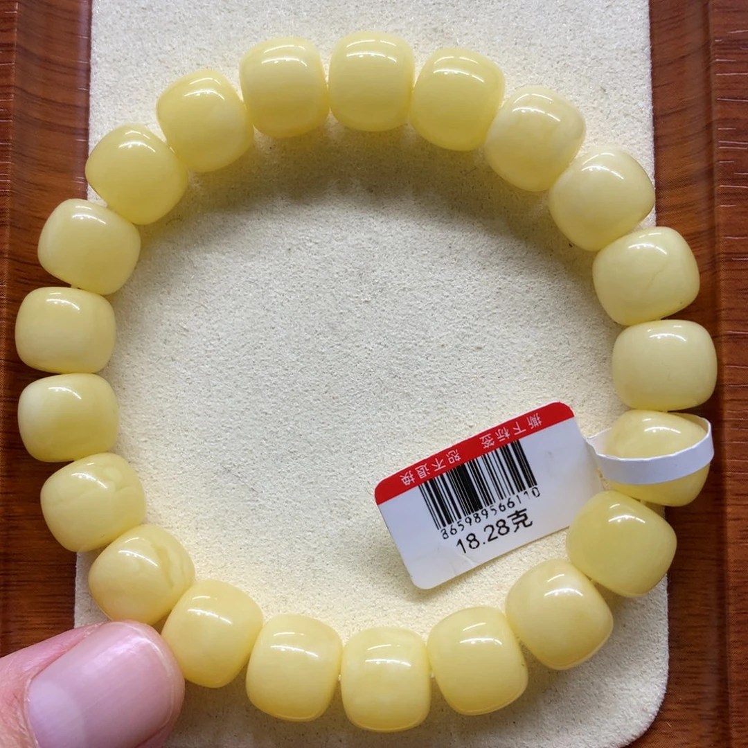 加***冲蜜蜡未镶嵌手链蜜蜡