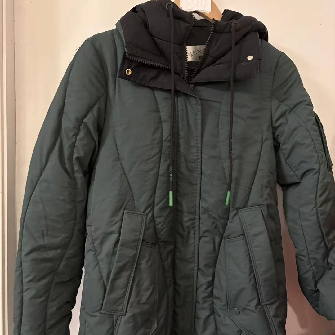 7189  M6L5XL2 L2 XL4复古高级感连帽棉服2024秋冬季新款保暖宽松