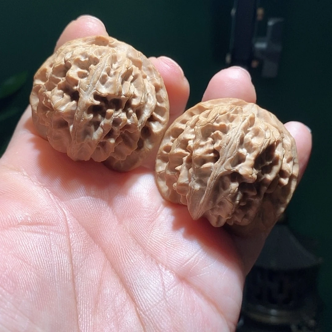 把件文玩核桃44苹果圆全品
