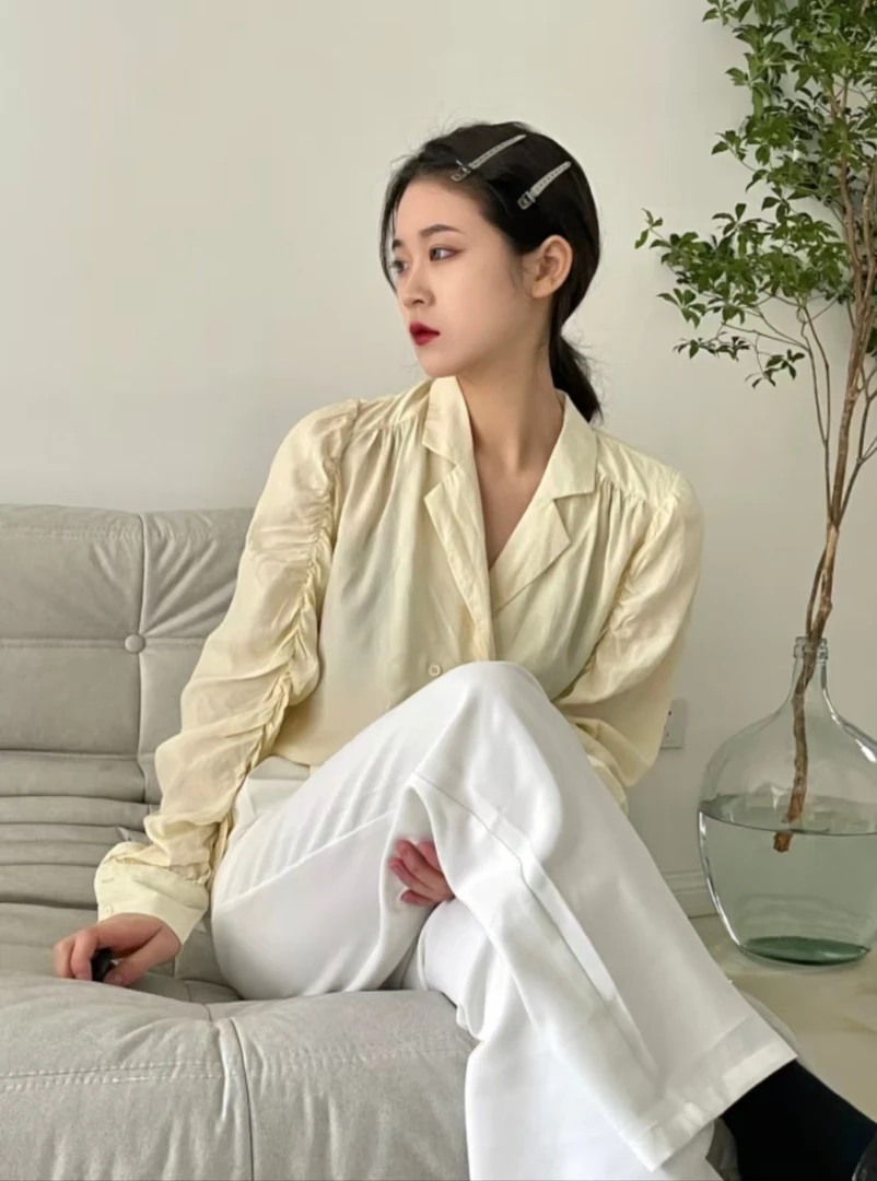 高级感轻奢纯色衬衫1113