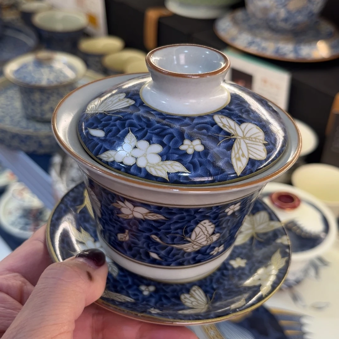 陶景德陶瓷盖碗茶具