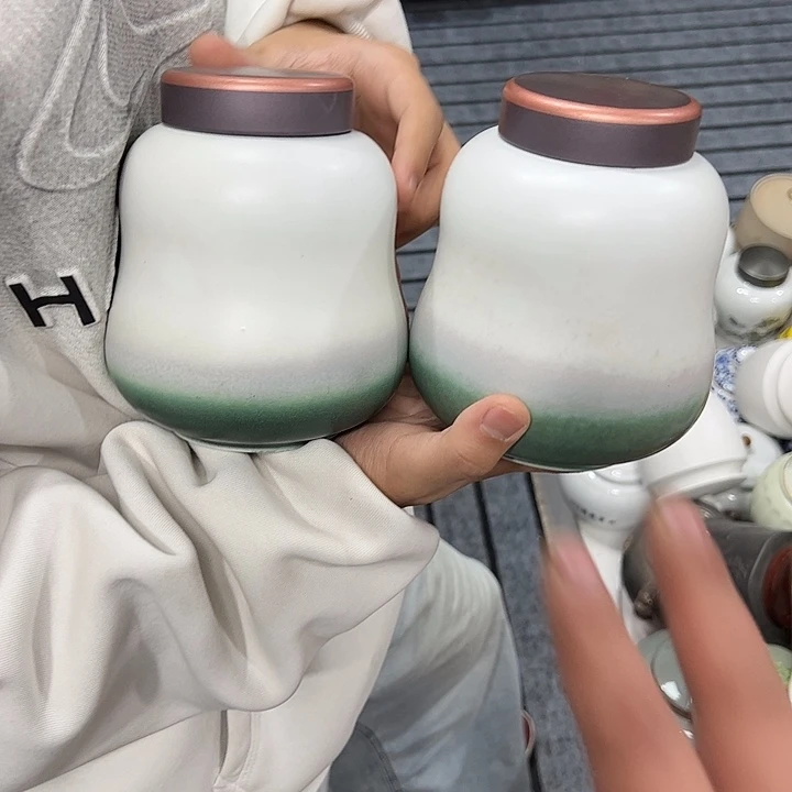 茶叶罐陶瓷家用储物罐瑕疵福利品介意勿拍